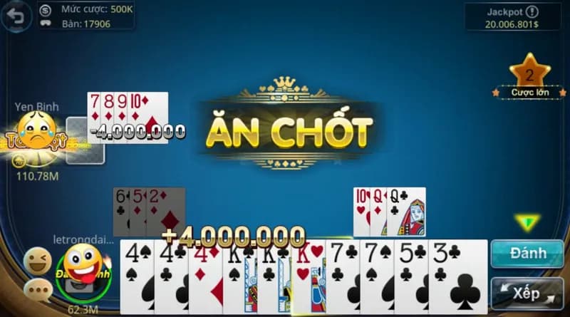 Luật chơi bài tá lả chặt chẽ