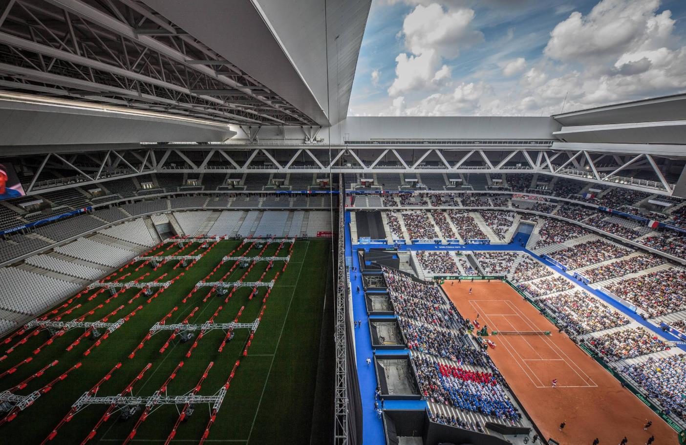 Mái che di động của Stade Pierre-Mauroy