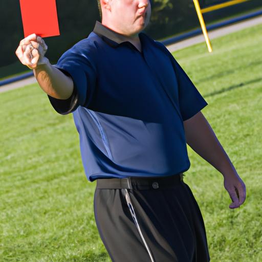 Trọng tài rút thẻ đỏ trong trận đấu bóng đá